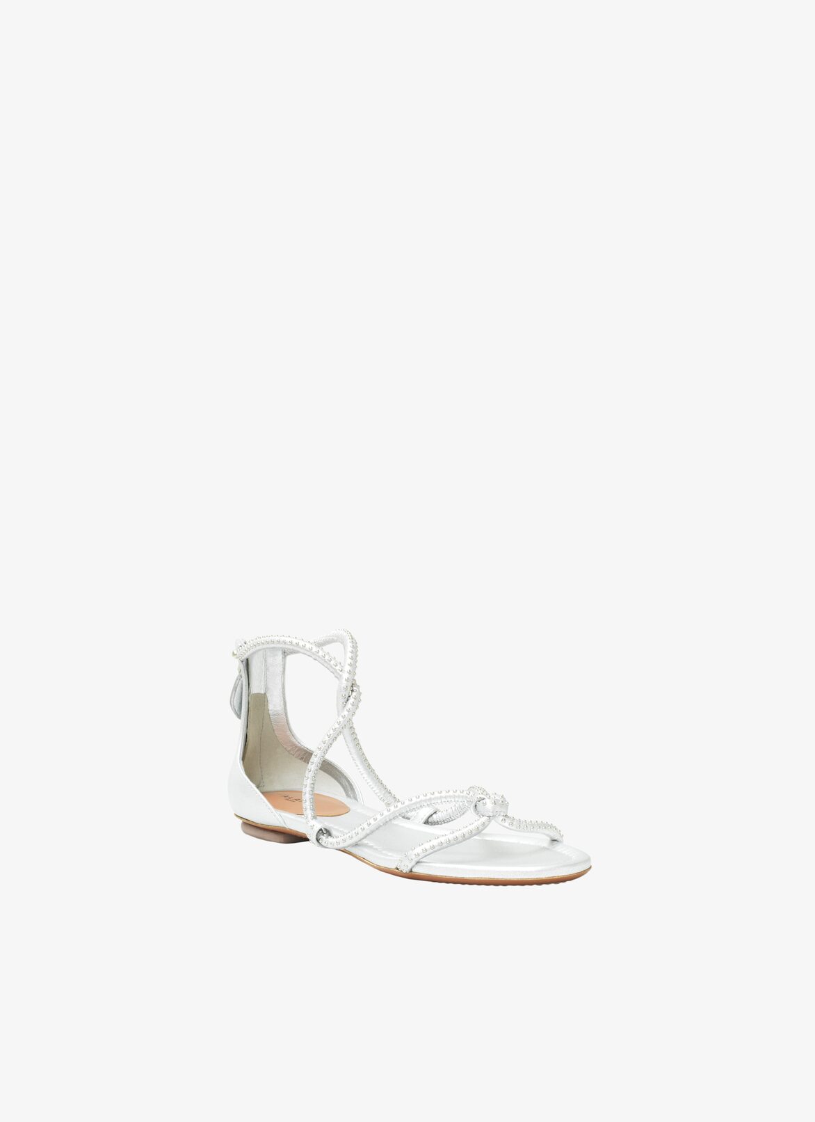 Interlaced Sandal ALAÏA SILVER INTERLACED SANDAL